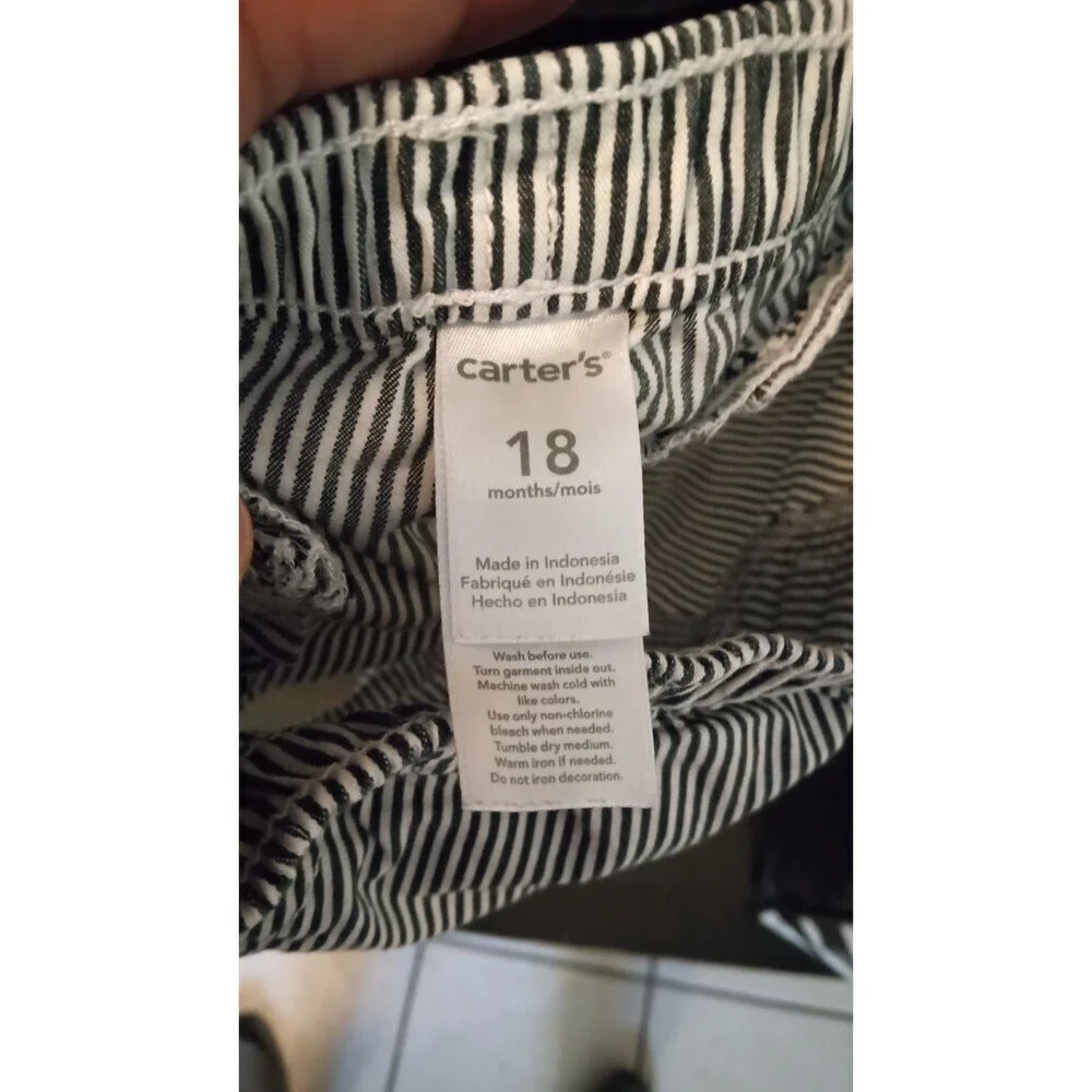 Carter boys Black‎ and White Bermuda shorts